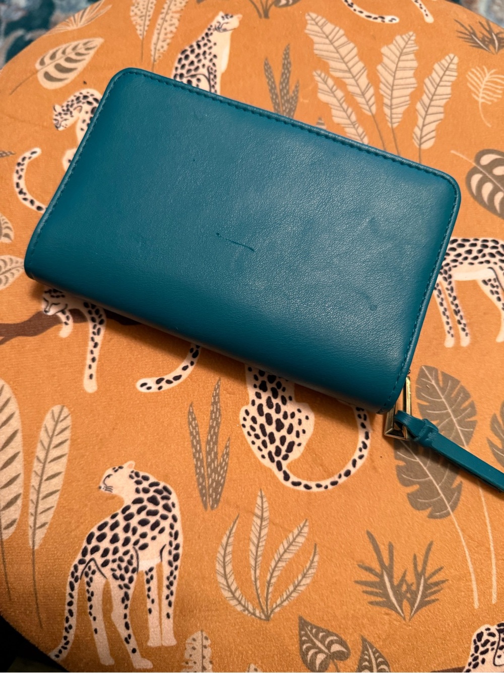 Teal Zip-Around Wallet